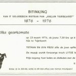 100 jaar bestaan utnoeging